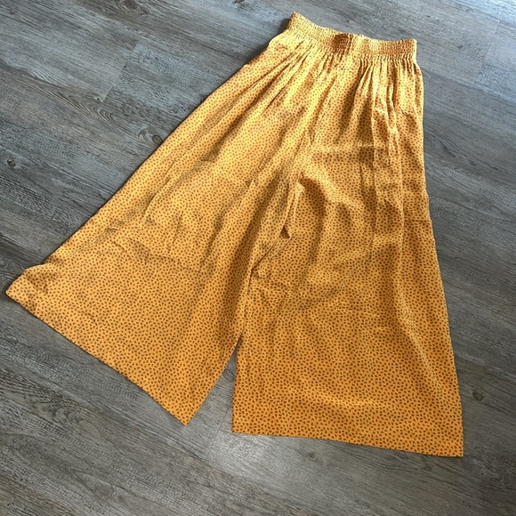 Vintage 80's Linda Allard for Ellen Tracy Silk Paperbag Waist Wide Leg Petite 4 - Picture 2 of 7